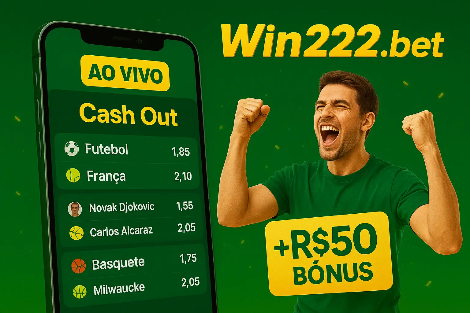 Apostas esportivas no cassino online Win222